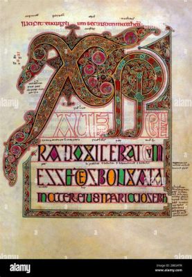 Le manuscrit de Lindisfarne! Un témoignage fascinant de l'art insulaire du IXe siècle